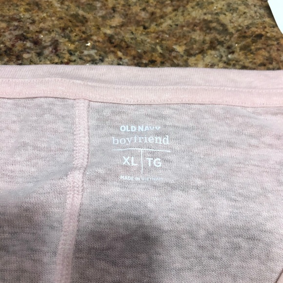 Pink Old Navy boyfriend longsleeve top - Picture 3 of 3
